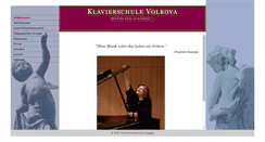 Desktop Screenshot of klavierschule-volkova.com